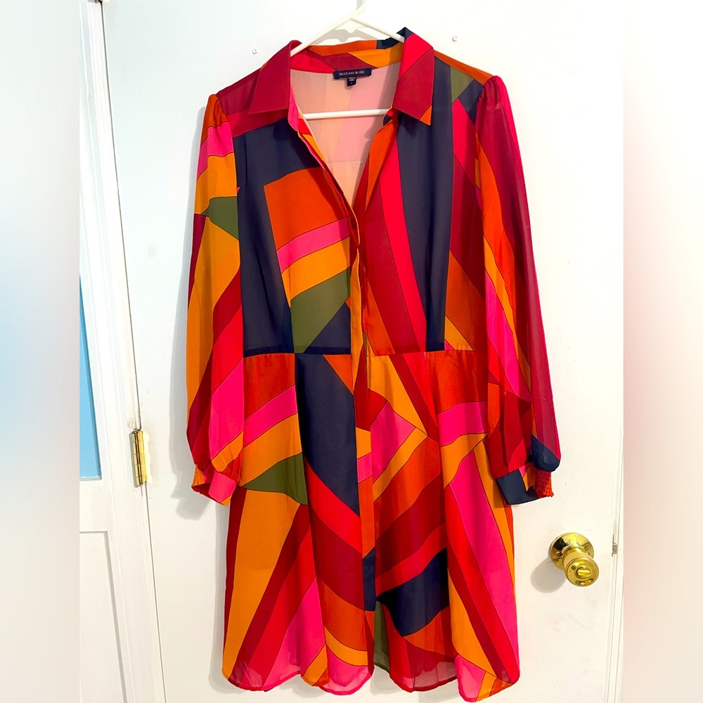 Skies are Blue Women’s Dress size L/12 Retro Funky
